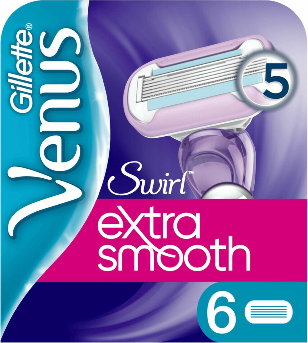 Bol.com Gillette Venus Swirl Extra Glad Scheermesjes Vrouwen - 6 stuks aanbieding