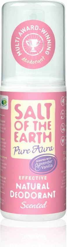 Salt of The Earth Pure Aura Lavender Vanilla Deodorant 100ml