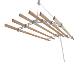 Droogrek Ophangbaar - Plafond Wasrek - Wit - 1.5m