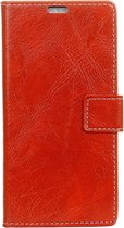 OPPO AX7 Hoesje - Mobigear - Basic Serie - Kunstlederen Bookcase - Rood - Hoesje Geschikt Voor OPPO AX7