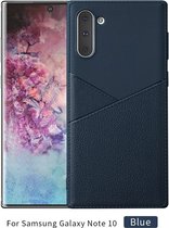 Samsung Galaxy Note 10 Hoesje - Mobigear - Excellent Serie - TPU Backcover - Blauw - Hoesje Geschikt Voor Samsung Galaxy Note 10