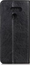 LG K61 Hoesje - Mobigear - Cowboy Serie - Kunstlederen Bookcase - Zwart - Hoesje Geschikt Voor LG K61
