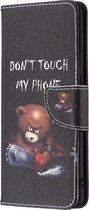 OPPO Find X2 Pro Hoesje - Mobigear - Design Serie - Kunstlederen Bookcase - Do Not Touch - Hoesje Geschikt Voor OPPO Find X2 Pro