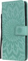 Xiaomi Mi 9T Pro Hoesje - Mobigear - Mandala Serie - Kunstlederen Bookcase - Turquoise - Hoesje Geschikt Voor Xiaomi Mi 9T Pro