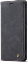 Caseme Telefoonhoesje geschikt voor Samsung Galaxy S20 Plus Hoesje | Caseme Bookcase Portemonnee | Pasjeshouder voor 2 Pasjes | Telefoonhoesje voor Pinpas / OV Kaart / Rijbewijs - Zwart