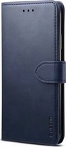Huawei P40 Lite Hoesje - Mobigear - Wallet4 Serie - Kunstlederen Bookcase - Blauw - Hoesje Geschikt Voor Huawei P40 Lite