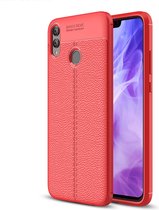 HONOR 8X Hoesje - Mobigear - Luxury Serie - TPU Backcover - Rood - Hoesje Geschikt Voor HONOR 8X