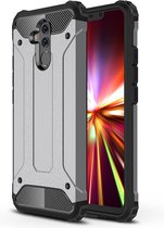 Huawei Mate 20 Lite Hoesje - Mobigear - Outdoor Serie - Hard Kunststof Backcover - Grijs - Hoesje Geschikt Voor Huawei Mate 20 Lite