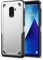 Mobigear Armor Hardcase voor de Samsung Galaxy A8 (2018) - Zilver