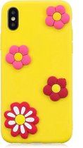 Apple iPhone XS Max Hoesje - Mobigear - Design Serie - TPU Backcover - Daisy - Hoesje Geschikt Voor Apple iPhone XS Max