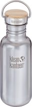 Klean Kanteen Reflect Bamboo Cap Bottle 540ml mirrored stainless