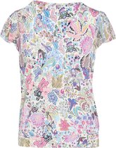 Cassis - Female - T-shirt met kasjmierprint  - Multicolor