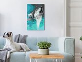Doe-het-zelf op canvas schilderen - Howling Wolf-40x60