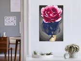 Doe-het-zelf op canvas schilderen - Flower Girl-40x60