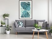 Artgeist - Schilderij - Monstera Leaves - Multicolor - 30 X 45 Cm