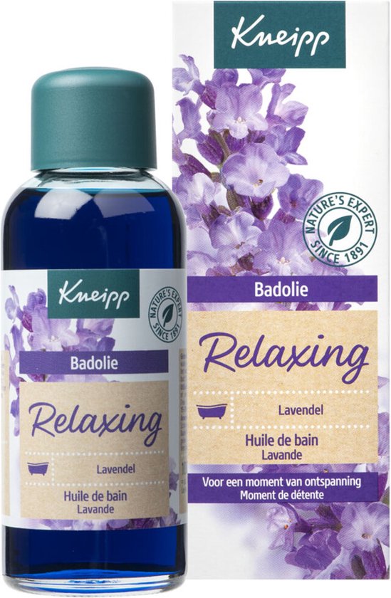 Foto: Kneipp relaxing badolie lavendel ontspannend vegan 1 st 100 ml