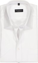 ETERNA comfort fit overhemd - korte mouw - poplin heren overhemd - wit - Strijkvrij - Boordmaat: 39