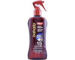 Monoi Tahiti Babaria zonnebrand olie - SPF 15 300 ml