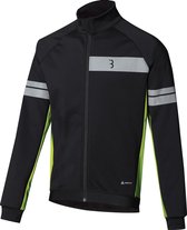 BBB Cycling ControlShield 2.0 Fietsjas Winter - -5 tot 5 ℃ - Heren Fietsjack - Wielren Jas - Winddicht - Zwart/Neon Geel - Maat L