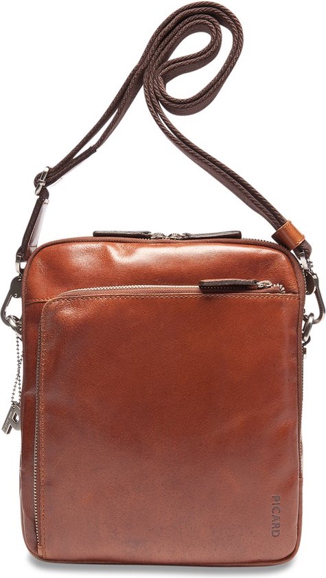 PICARD sac à épaule bandoulière Buddy Messenger Bag Cognac brun bol