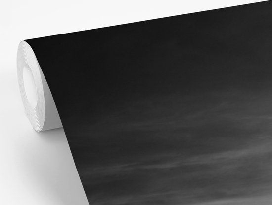 Papier peint - Papiers Papier peint photo Voiliers au large de Boracay - noir et blanc - largeur 450 cm x hauteur 300 cm