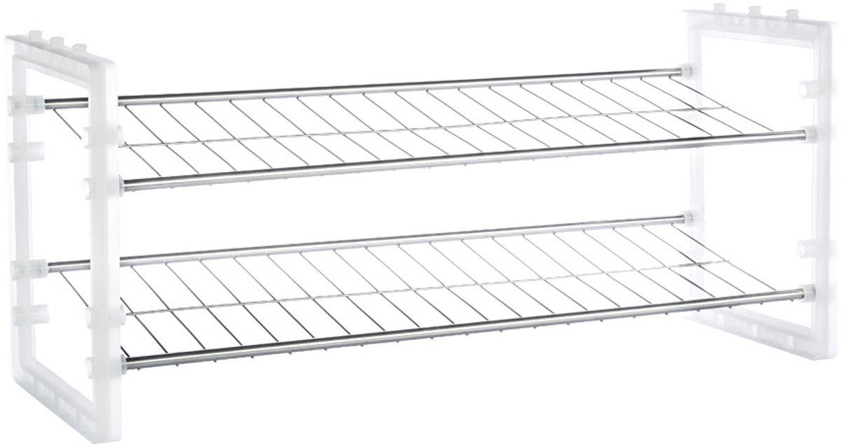 5five Metalen en plastic schoenenrek - Stapelbaar, 6 paar, 67,5 x 25 x 31 cm