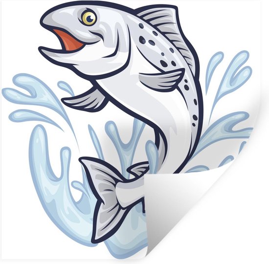 Sticker Muursticker Illustration de Pêche - Illustration d'un