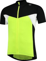 Rogelli Wielershirt KM Recco2.0 Fluor/Zw/Wit 116-128