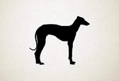 Silhouette hond - Chippiparai - Tornjak - L - 75x92cm - Zwart - wanddecoratie