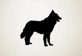 Silhouette hond - Garafia Shepherd Dog - Garafia-herdershond - M - 60x67cm - Zwart - wanddecoratie