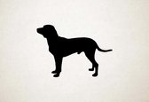 Silhouette hond - Serbian Hound - Servische hond - XS - 21x30cm - Zwart - wanddecoratie