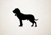 Silhouette hond - Sabueso Espanol - Sabueso Espanol - M - 60x83cm - Zwart - wanddecoratie