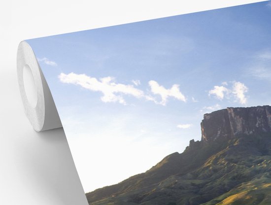 Papier peint vinyle - Coucher de soleil dans le parc national de Canaima au Venezuela largeur 390 cm x hauteur 260 cm - Tirage photo sur papier peint (disponible en 7 tailles)