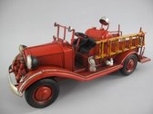 brandweer auto - mooie brandweerauto - ijzer - 10 cm hoog