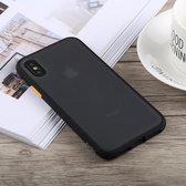 TOTUDESIGN Gingle Series schokbestendige TPU + pc-hoes voor iPhone X / XS (zwart)