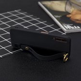 Schokbestendige effen kleur TPU case met polsband voor Galaxy A70 (zwart)