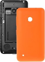 Effen kleur kunststof batterij achtercover voor Nokia Lumia 530 / Rock / M-1018 / RM-1020 (oranje)