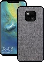 Schokbestendige doek textuur pc + tpu beschermhoes voor Huawei Mate 20 Pro (grijs)