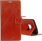 Retro Crazy Horse Texture Horizontale Flip Leather Case voor Galaxy S10e, met houder & kaartsleuven & fotolijst (rood)