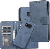 Voor Samsung Galaxy S8 + Retro 2 in 1 afneembare magnetische horizontale flip TPU + PU lederen tas met houder & kaartsleuven & fotolijst & portemonnee (donkerblauw)