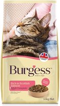 Burgess cat adult rijk aan schotse zalm - 10 kg - 1 stuks