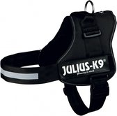 Julius k9 power-harnas / tuig voor labels zwart - maat 3/82-118 cm - 1 stuks