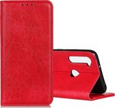 Voor Xiaomi Redmi Note 8T Magnetische Retro Crazy Horse Texture Horizontale Flip Leather Case met houder en kaartsleuven (rood)