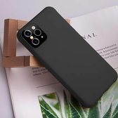 Voor iPhone XS / X Creative Effen kleur vloeibare siliconen hoes (zwart)