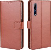 Voor ZTE Axon 10 Pro / Axon 10 Pro 5G / A2020 Pro Retro Crazy Horse Texture Horizontale Flip Leather Case, met houder & kaartsleuven & fotolijst (bruin)