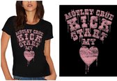 Motley Crue Dames Tshirt -XL- Kick Start My Heart Zwart