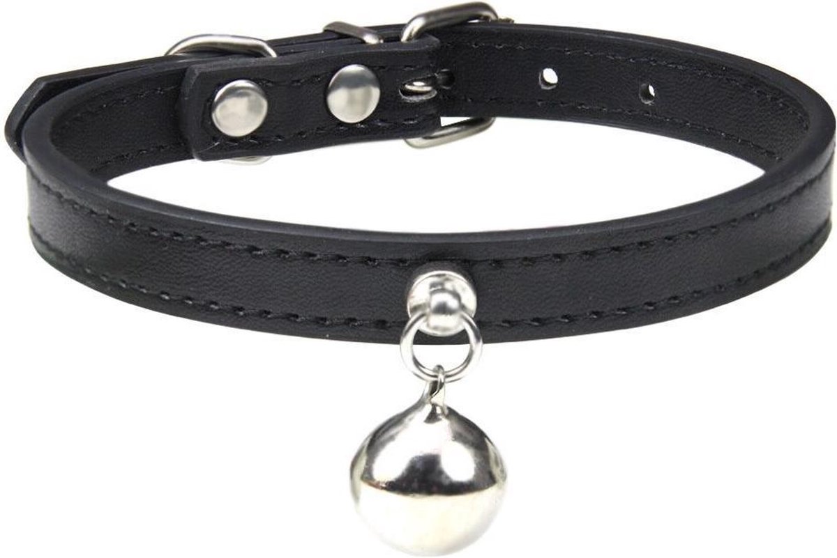 Kattenhalsband met Belletjes - Halsband voor Huisdieren - Zwart