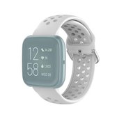 23 mm voor Fitbit Blaze / Fitbit Versa 2 universele sport siliconen vervangende polsband (wit)