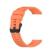 Voor Huawei Watch GT 2 42mm siliconen vervangende polsband horlogeband met zwarte gesp (levendig oranje)