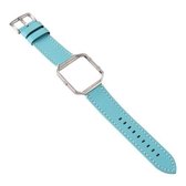 Voor Fitbit Blaze kalfsleer vervangende horlogeband (hemelsblauw)